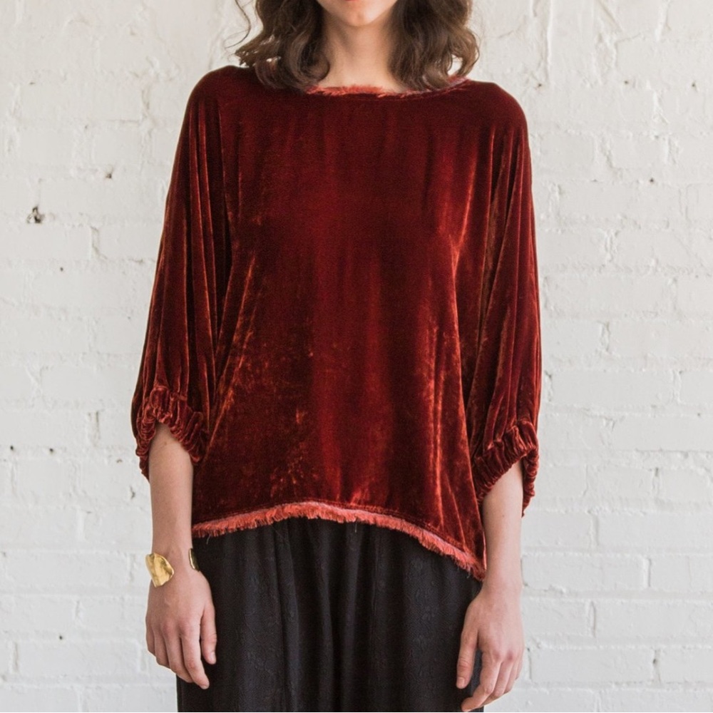 Raquel Allegra | Dolman Top in Cognac
